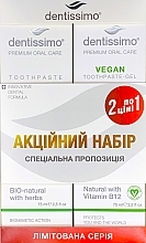Парфумерія, косметика Набір зубних паст - Dentissimo 1+1 Bio Herbs+Vegan (toothpast/2x75ml)