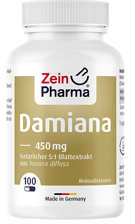 Пищевая добавка «Дамиана», 450 мг - ZeinPharma  — фото N1