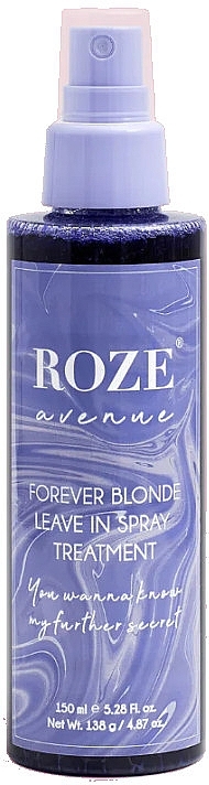 Спрей для світлого волосся - Roze Avenue Forever Blonde Leave In Spray Treatment — фото N1