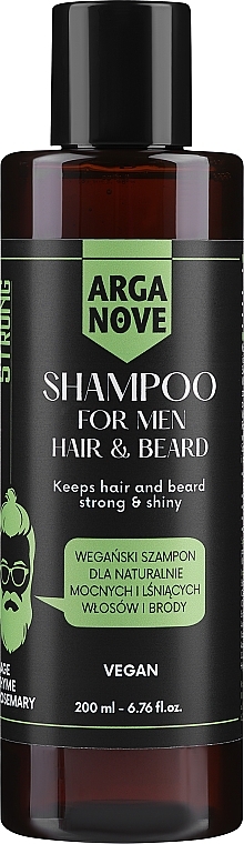 Шампунь для бороди - Arganove Mr. Strong Deard Shampoo — фото N1