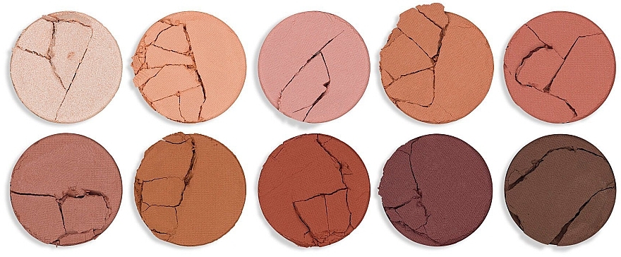 Палетка теней для век, 10 цветов - Makeup Obsession Nude Is The New Nude Eyeshadow Palette  — фото N3