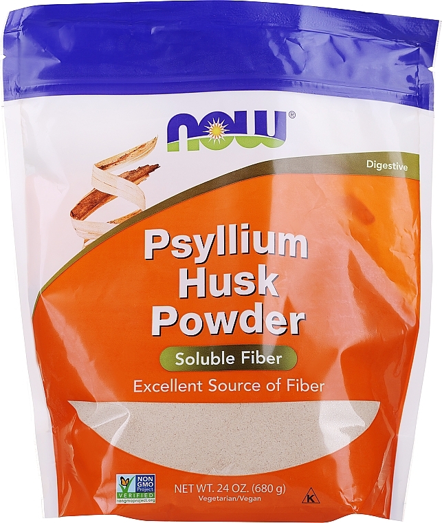 Шелуха семян подорожника в порошке - Now Foods Psyllium Husk Powder — фото N1