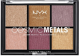 Духи, Парфюмерия, косметика Палетка теней - NYX Professional Makeup Cosmic Metals Shadow Palette