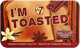 Палетка теней - W7 I'm Toasted Pressed Pigment Palette — фото N1