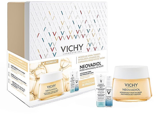 Набор - Vichy Neovadiol Before Menopause Day Xmas 2021 (day/cr/50ml + f/gel/100ml + f/booster/10ml)
