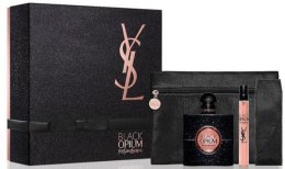 Духи, Парфюмерия, косметика Yves Saint Laurent Black Opium - Набор (edp/50ml + edp/mini/10ml + pouch)