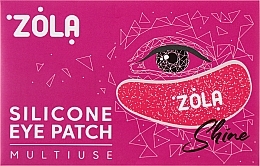 Парфумерія, косметика Багаторазові силіконові патчі для очей, малинові - Zola Silicone Eye Patch Shine