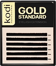 Парфумерія, косметика Накладні вії Gold Standart B 0.03 (6 рядів: 6 мм) - Kodi Professional
