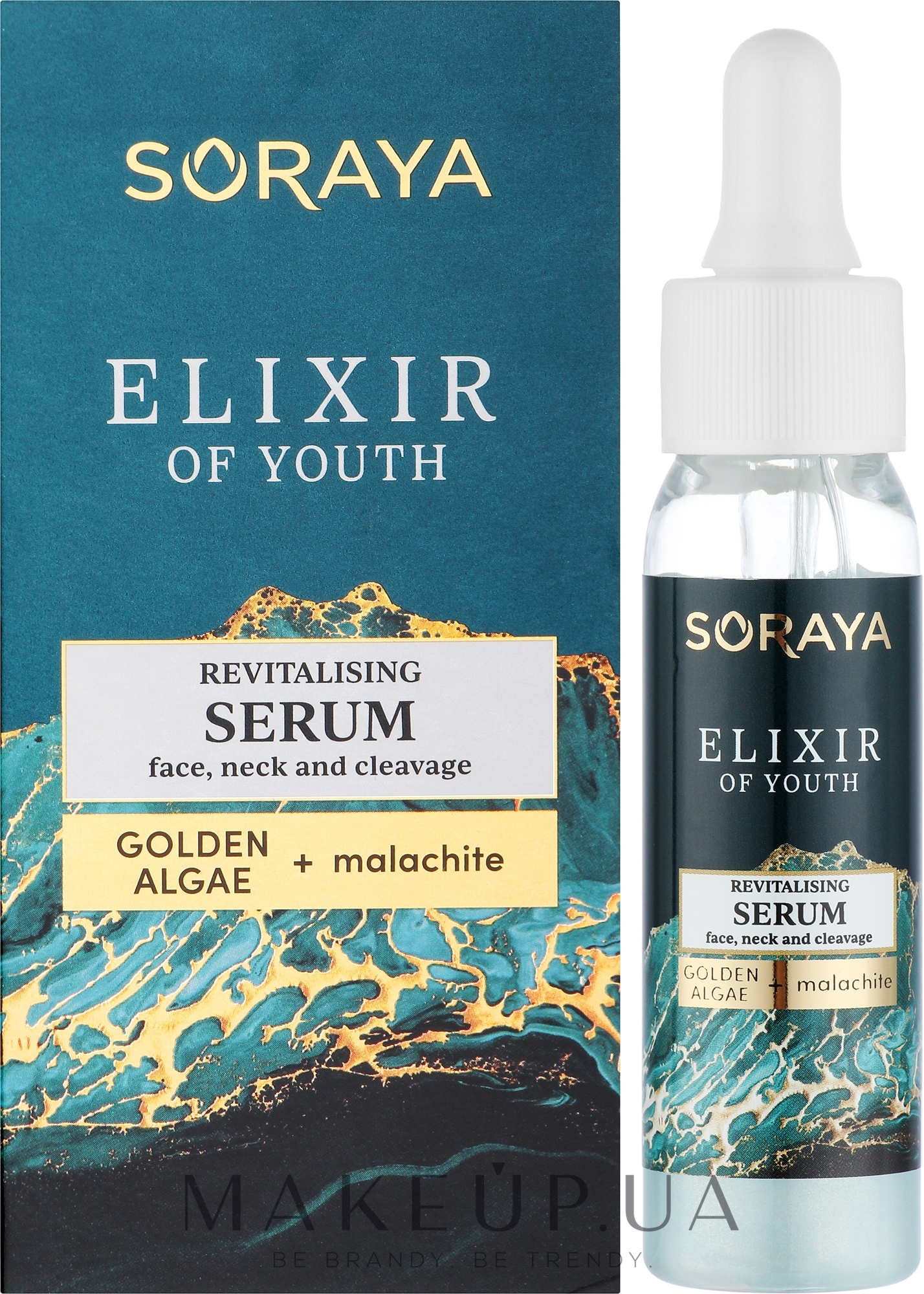 Відновлювальна сироватка для обличчя, шиї й зони декольте - Soraya Youth Elixir — фото 30ml