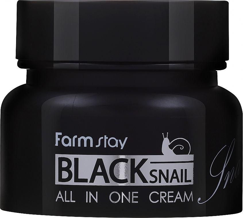 Багатофункціональний крем з муцином чорного равлика - FarmStay All-In-One Black Snail Cream