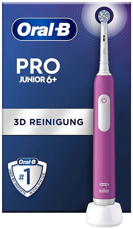 Электрическая зубная щетка, пурпурная - Oral-B Pro Junior 6+ — фото N1