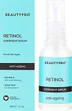 Нічна сироватка для обличчя з ретинолом - BeautyPro Overnight Serum Ocean Retinol 1% — фото N2