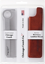Гребінець для волосся - Chicago Comb Co CHICA-1-CF Model № 1 Carbon Fiber — фото N1
