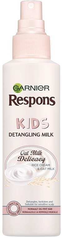 Детское молочко-спрей для распутывания волос - Garnier Respons Kids Oat Milk Delicacy Detangling Milk — фото N1