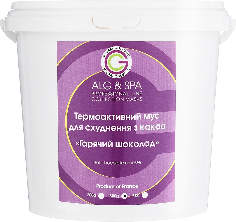 Термоактивный мусс для похудения с какао "Горячий шоколад" - ALG & SPA Professional Line Collection Masks Hot Chocolate Mousse — фото N3