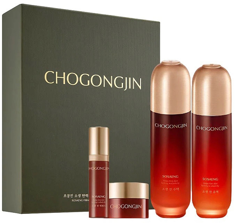 Набір - Missha Chogongjin Sosaeng Firming Care Essential Special Set (f/ton/150ml + f/emul/120ml + f/es/8ml + f/cr/9ml) — фото N1