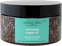 Маска для волосся з аргановим маслом - Rolling Hills Moroccan Argan Oil Natural Hair Mask — фото N1