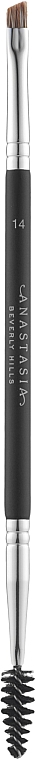 Пензлик для брів - Anastasia Beverly Dual-Ended Firm Detail Brush №14 — фото N1