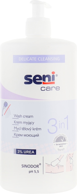 Моющий крем для тела 3 в 1 - Seni Care Wash Cream — фото N3