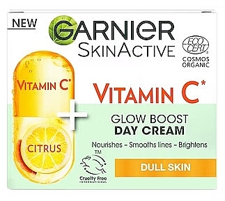 Дневной крем для лица с витаминос С - Garnier SkinActive Vitamin C Glow Boost Day Cream — фото N2
