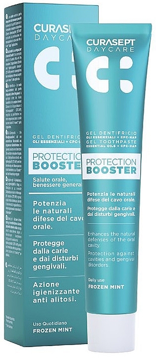 Зубная паста - Curaprox Curasept Daycare Protection Booster Gel Toothpaste Frozen Mint — фото N1
