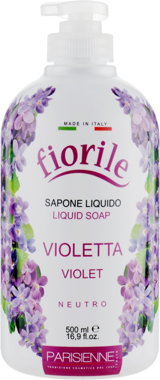 Жидкое мыло "Фиалка" - Parisienne Italia Fiorile Violet Liquid Soap — фото N1