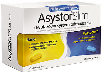 Дієтична добавка в таблетках - Aflofarm Asystor Slim — фото N1