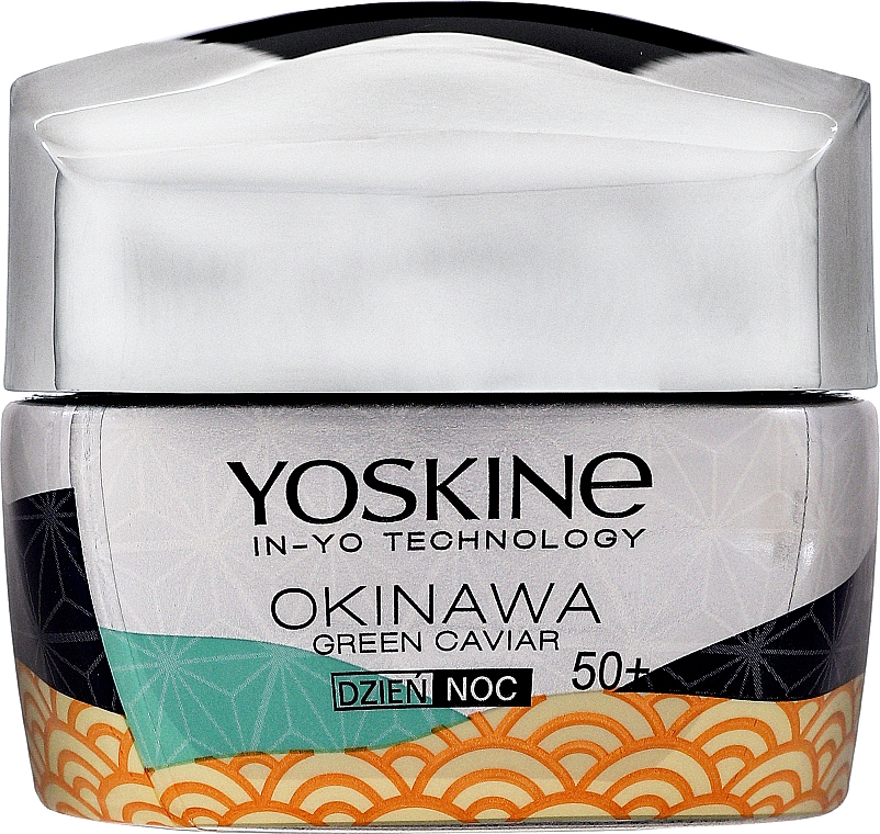 Крем для обличчя - Yoskine Okinava Green Caviar 50+ Japanese Wrinkle Eraser — фото N1