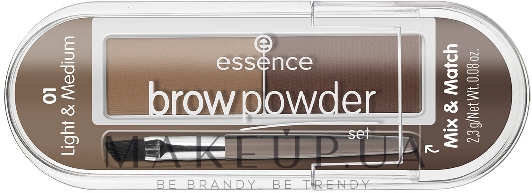 Набор для моделирования бровей - Essence Eyebrow Stylist Set — фото Light/Medium