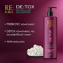 Очищувальний шампунь, міцелярний - Re:form De:tox Micellar Shampoo — фото N4
