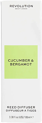 Аромадиффузор для дома "Огурец и бергамот" - Makeup Revolution Home Cucumber & Bergamot Reed Diffuser — фото N2