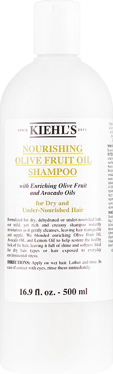 Живильний шампунь з олією оливи - Kiehl`s Olive Fruit Oil Nourishing Shampoo — фото N5