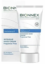 Парфумерія, косметика Інтенсивний крем для рук без запаху - Bionnex Perfederm Intensive Hand Cream Fragrance Free