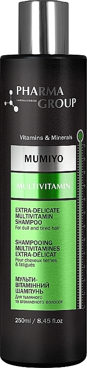 Шампунь "Вітамінізація волосся. Мультивітаміни + муміє" - Pharma Group Laboratories Multivitamin + Moomiyo