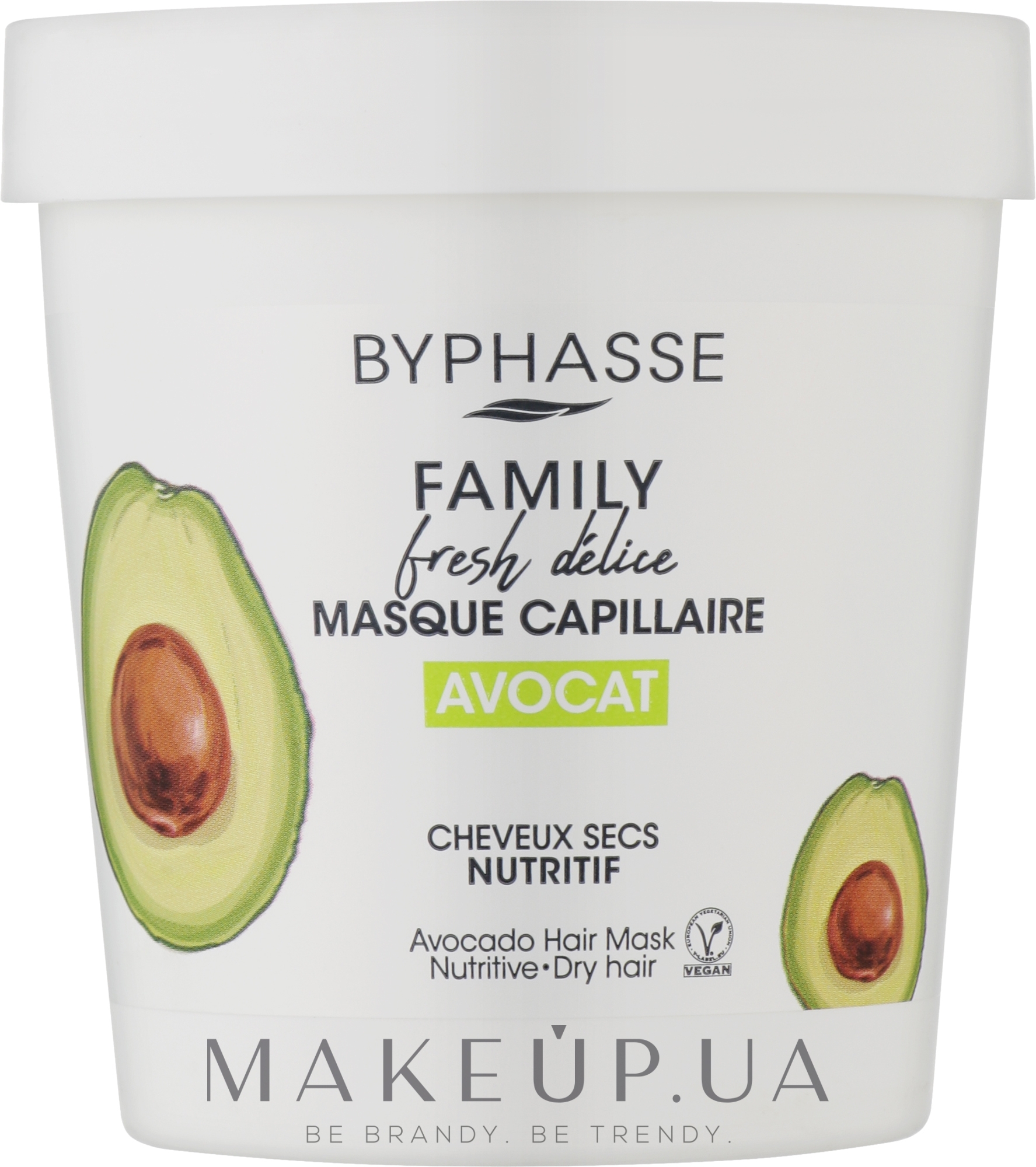Маска для сухих волос с авокадо - Byphasse Family Fresh Delice Mask — фото 250ml