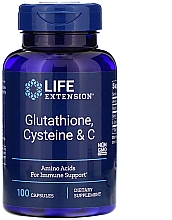 Комплекс витаминов - Life Extension Glutathione, Cysteine & C — фото N1