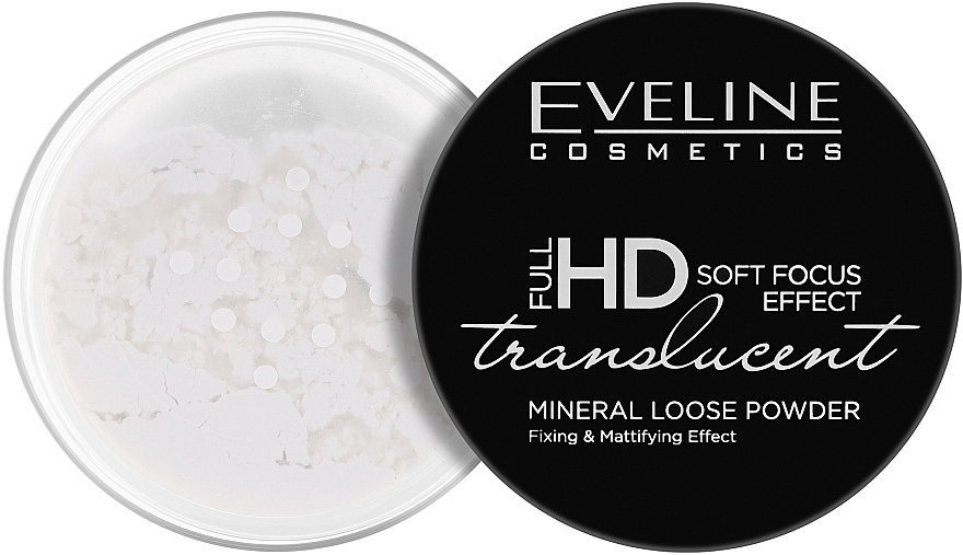 Рассыпчатая пудра для лица - Eveline Cosmetics Full HD Soft Focus Transparent Loose Powder