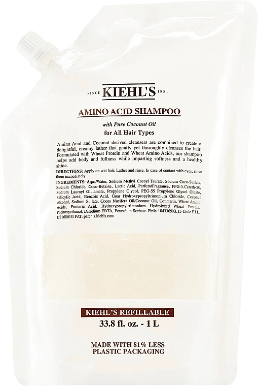 Кондиционер для волос - Kiehl's Amino Acid Conditioner (сменный блок) — фото N1