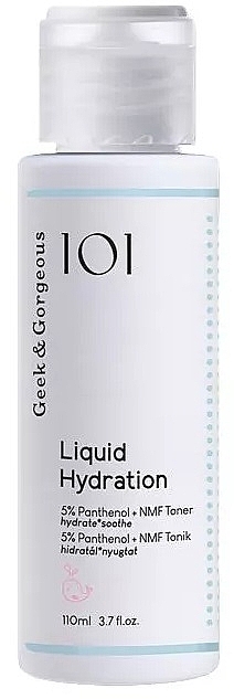 Интенсивно увлажняющий тонер - Geek & Gorgeous Liquid Hydration 5% Panthenol Toner — фото N3