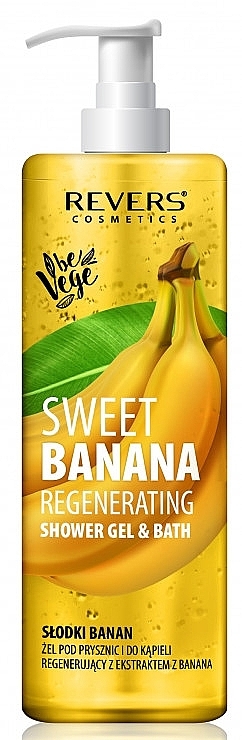 Відновлювальний гель для душу та ванни "Банан" - Revers Sweet Banana Regenerating Shower & Bath Gel — фото N1