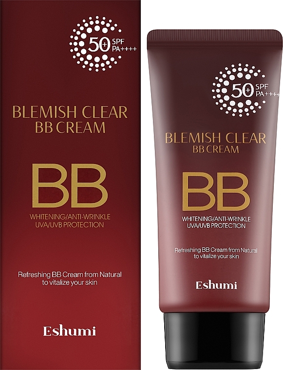 ВВ крем для лица - Eshumi Blemish Clear BB Cream SPF 50+++ — фото N2