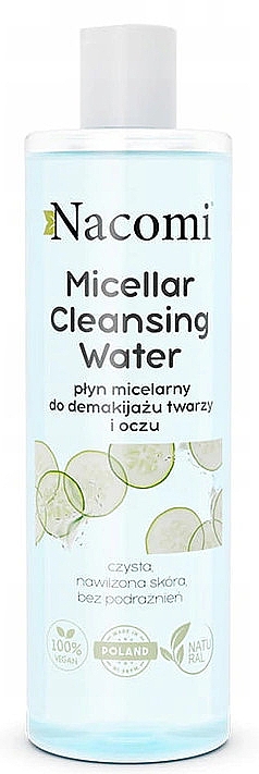 Мицеллярная вода - Nacomi Micellar Cleansing Water Gentle Makeup Remover — фото N1
