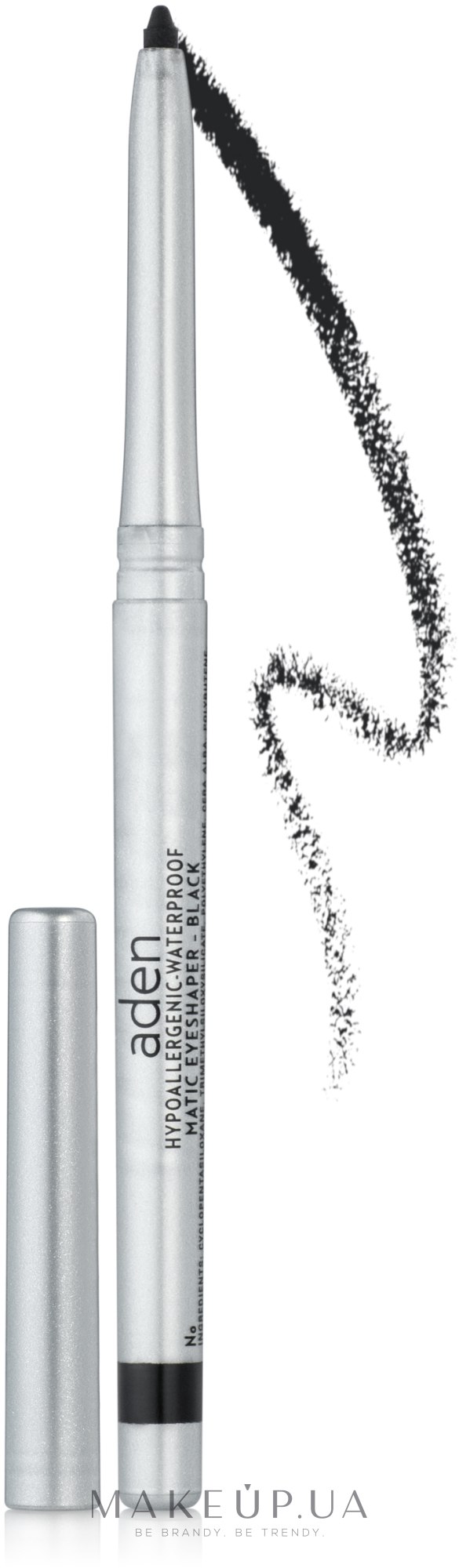 Автоматический карандаш для глаз - Aden Cosmetics Eyeliner Pencil — фото 01 - Black
