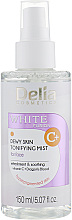 Духи, Парфюмерия, косметика УЦЕНКА Тонизирующий спрей для лица - Delia White Fusion Dewy Skin Tonifying *