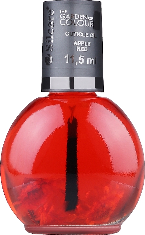 Олія для нігтів і кутикули з квітами - Silcare Cuticle Oil Apple Red — фото N1