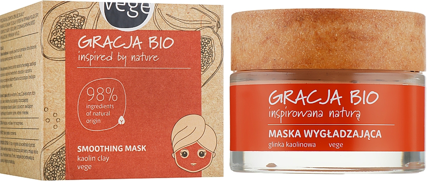 Разглаживающая маска для лица с каолиновой глиной - Gracja Bio Smoothing Mask — фото N1