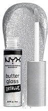 Парфумерія, косметика Зволожувальний блиск для губ - NYX Professional Makeup Butter Gloss Metallic