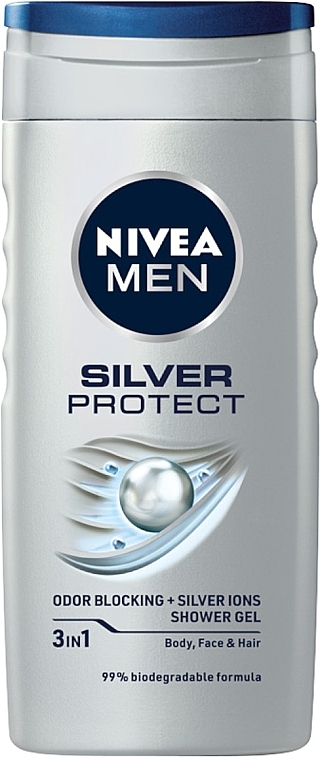 Набор - NIVEA MEN Silver Protect (foam/200ml + ash/balm/100ml + deo/50ml + sh/gel/250ml) — фото N5