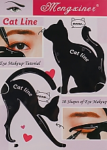 Трафарет для макияжа глаз "Кошка" - Omkara — фото N1