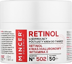 Укрепляющий крем для лица 50+ - Mincer Pharma Retinol № 502 — фото N1